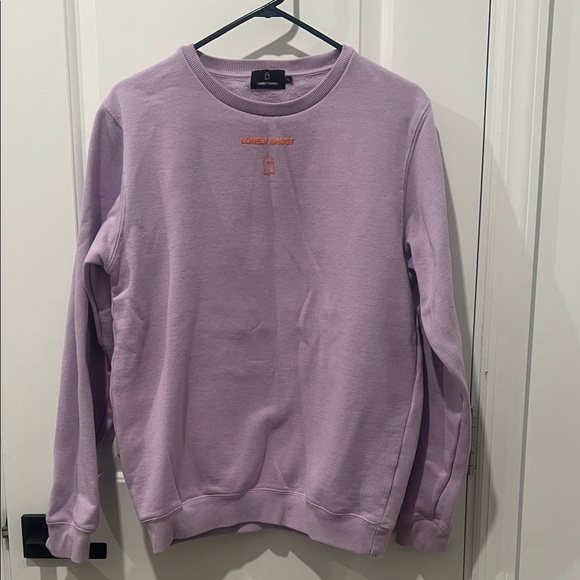 LONELY GHOST Sweaters - LONELY GHOST Lavender Crew Neck Sweater